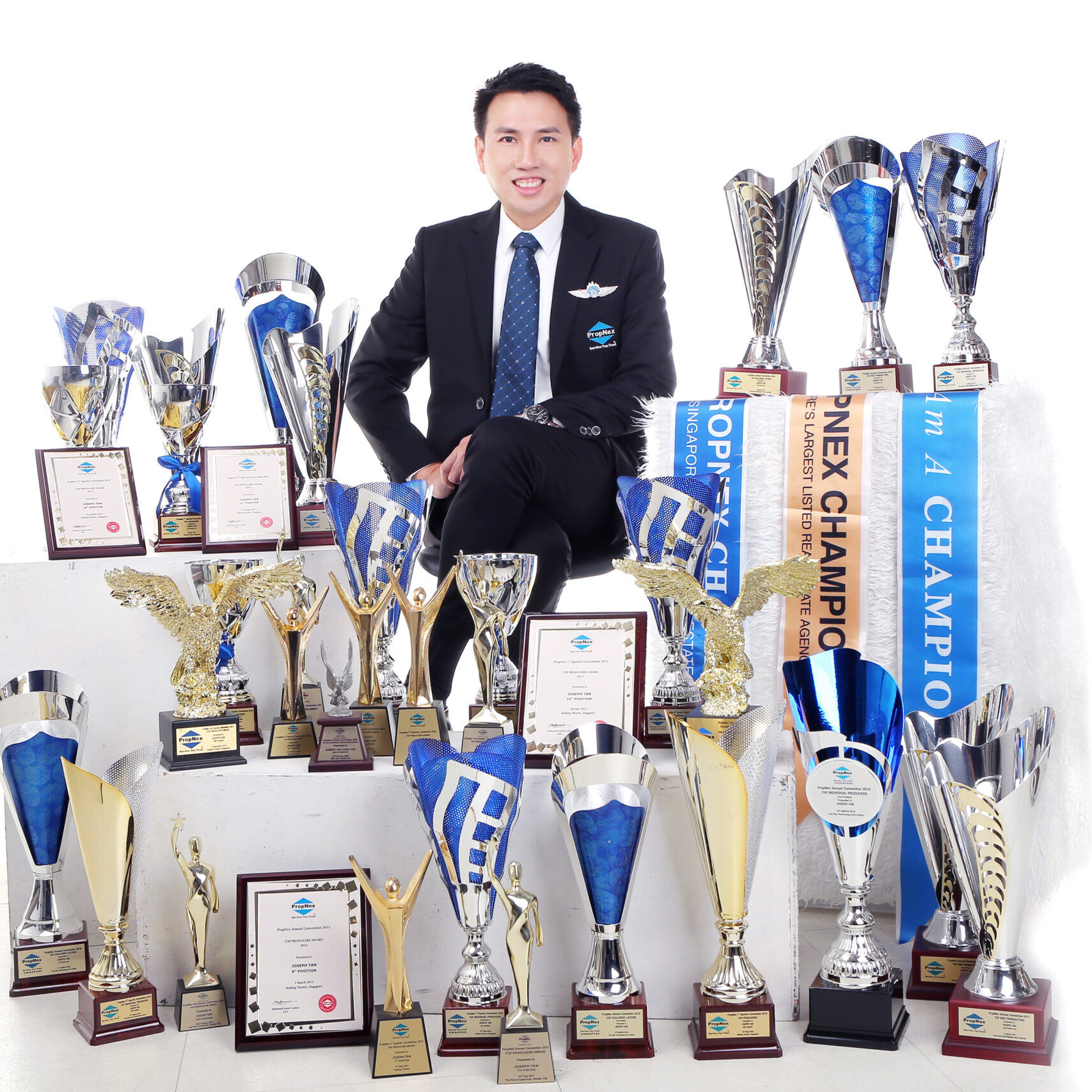 Joe Formal With Trophies